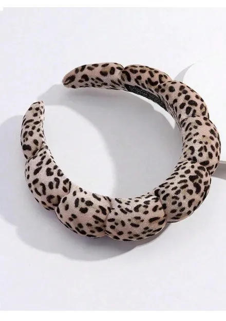 Leopard Print Headband, Makeup Headband, Women's Facial Care Hair Clips Carousel 1