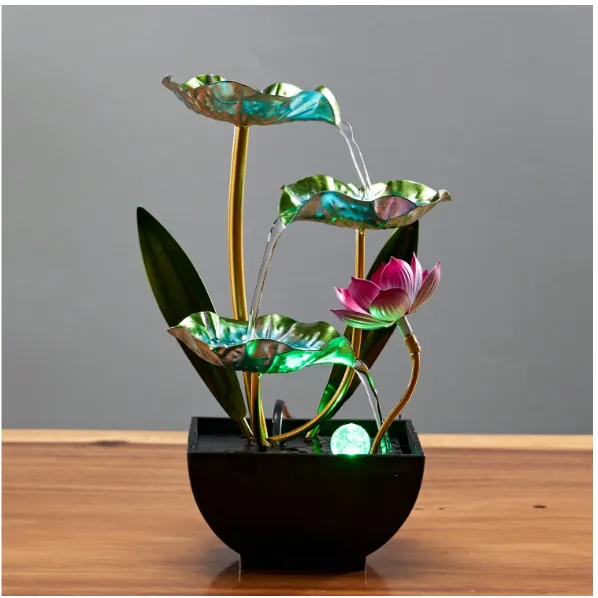 1pc 3-Tier Desktop Waterfall Fountain, Relaxing Sound For Office & Bedroom Decor Carousel 2