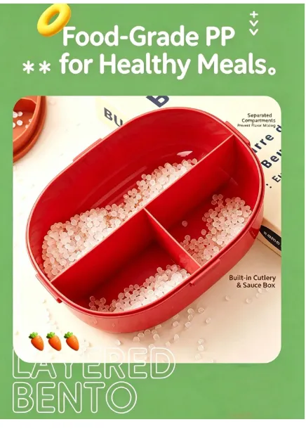 Cute Cartoon Animal Shaped Bento Box, Divided Leak-Proof Food Storage Container Carousel 7