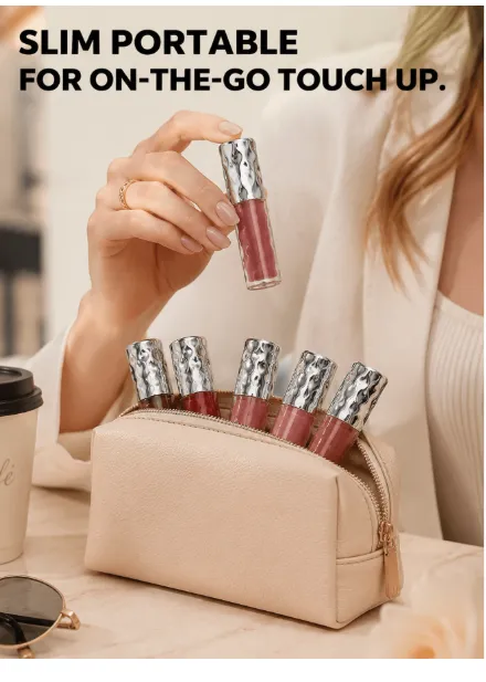 beauty glazed Glossy Smooth Soft Liquid Lip Gloss, Non-Sticky Lip Oil Lip Care Carousel 10