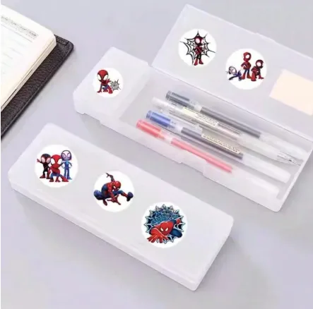 500pcs/Set Classic Roll Round Stickers, Superhero Self-Adhesive Sealing Labels Carousel 4