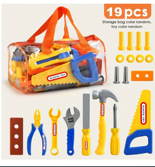 10/19/30pcs Family Toy Tool Box Set, Screwdriver & Realistic Tools, Children Toys For Boys And Girls Carousel 10