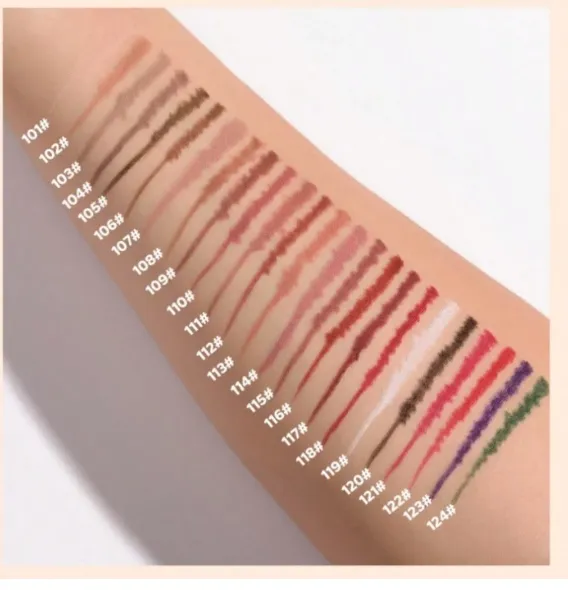 beauty glazed Dual-Ended Lip Liner Pencil, Cream Matte Lip Liner Pencil And Blending Brush Carousel 2
