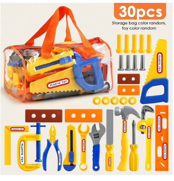 10/19/30pcs Family Toy Tool Box Set, Screwdriver & Realistic Tools, Children Toys For Boys And Girls Carousel 9