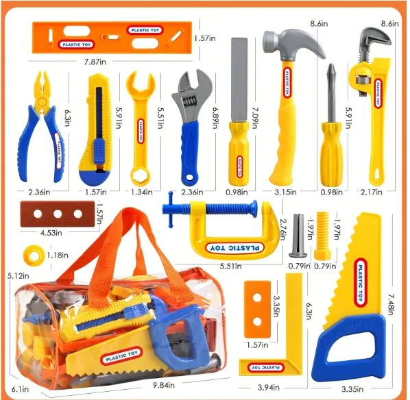 10/19/30pcs Family Toy Tool Box Set, Screwdriver & Realistic Tools, Children Toys For Boys And Girls Carousel 6