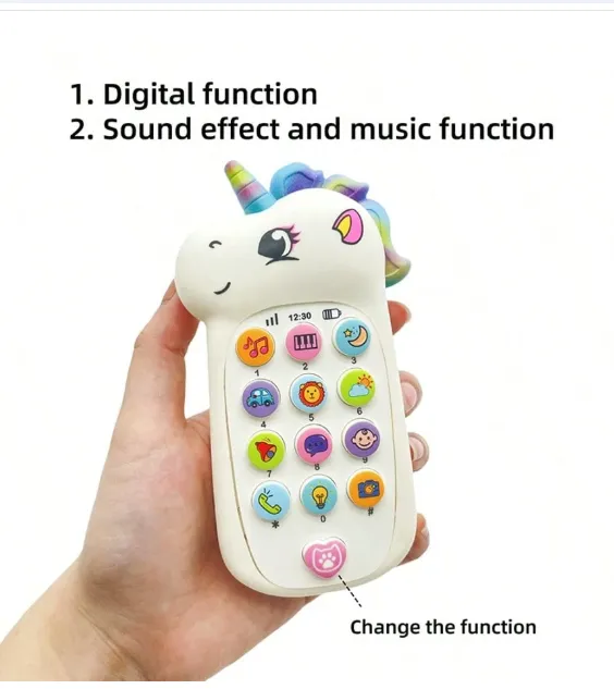 1pc Baby Music Phone With 10+ Interactive Sounds Carousel 2