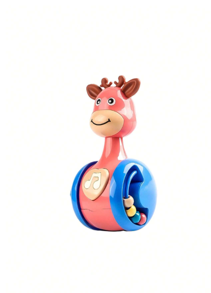 Deer Wobble Sliding Sensory Toy, Baby Educational Early Learning Toy, Infant Soothing Crawling Montessori Toy Carousel 6