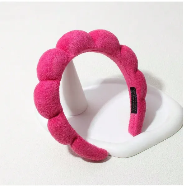 1pc Velvet Spa Headband, High-Quality Elegant Crown Top Headwear For Outdoor Carousel 3