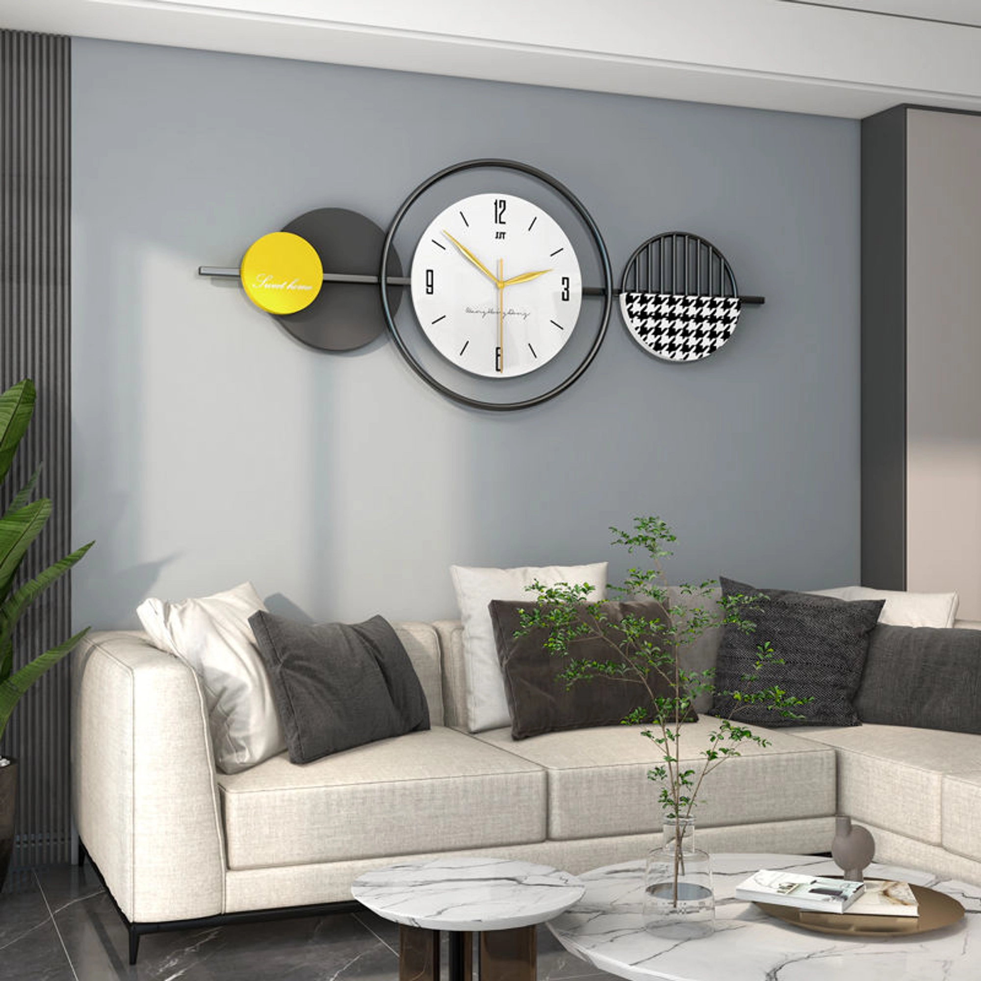 Modern Minimalist Decorative Wall Clock Carousel 3
