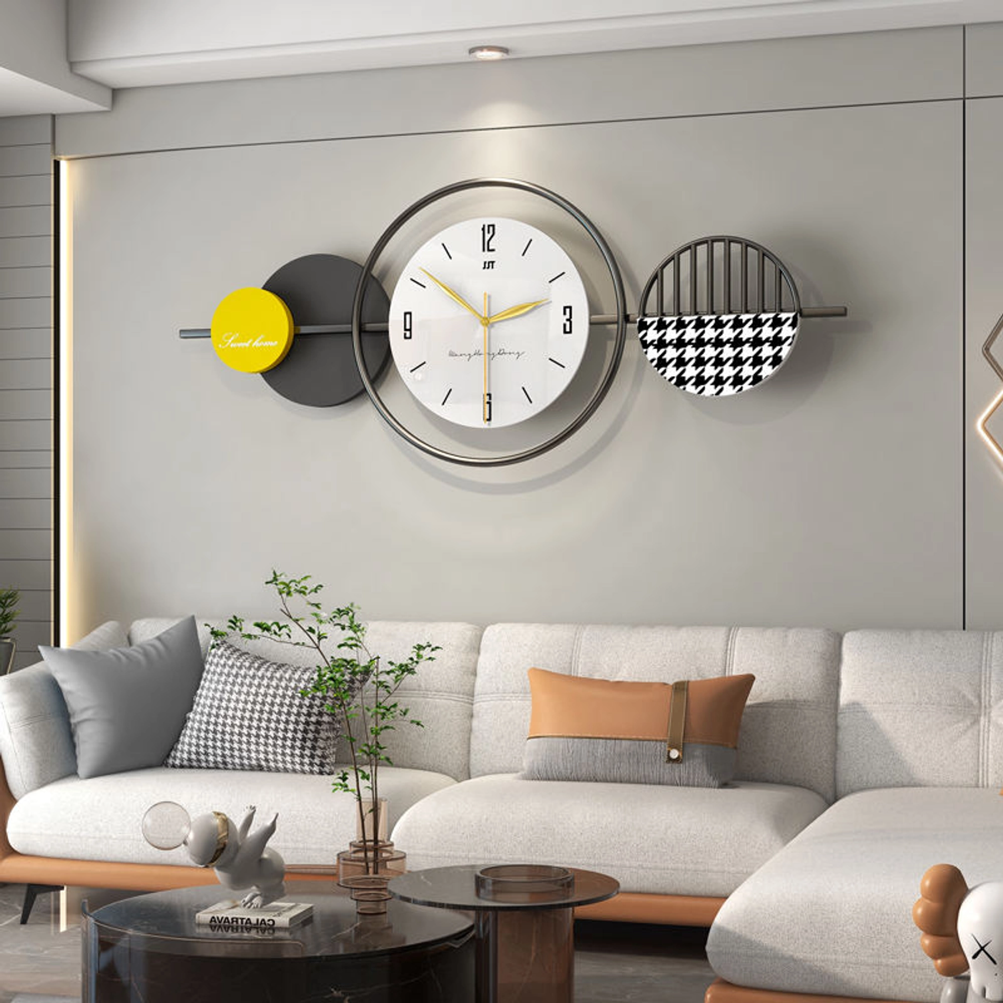 Modern Minimalist Decorative Wall Clock Carousel 1