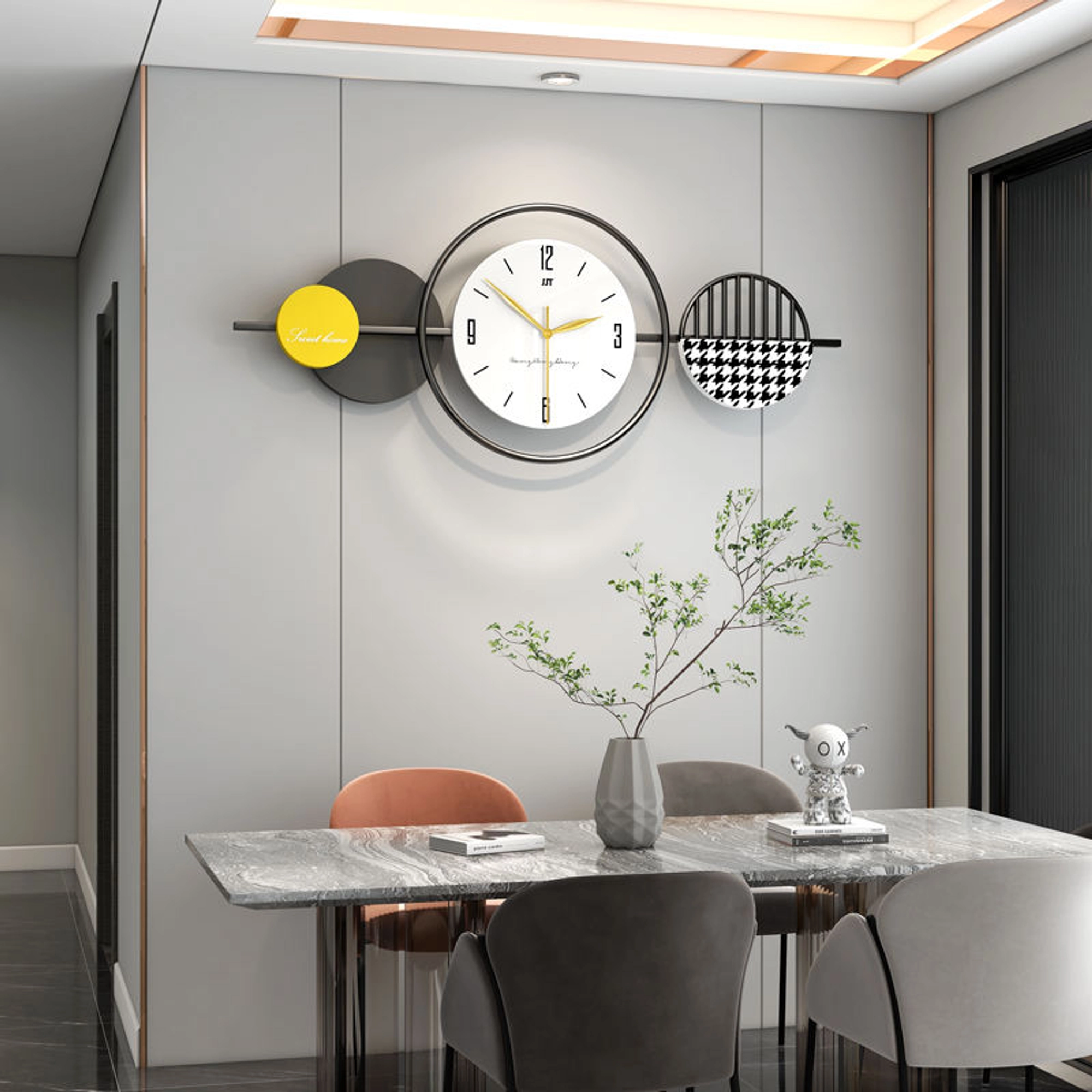 Modern Minimalist Decorative Wall Clock Carousel 2
