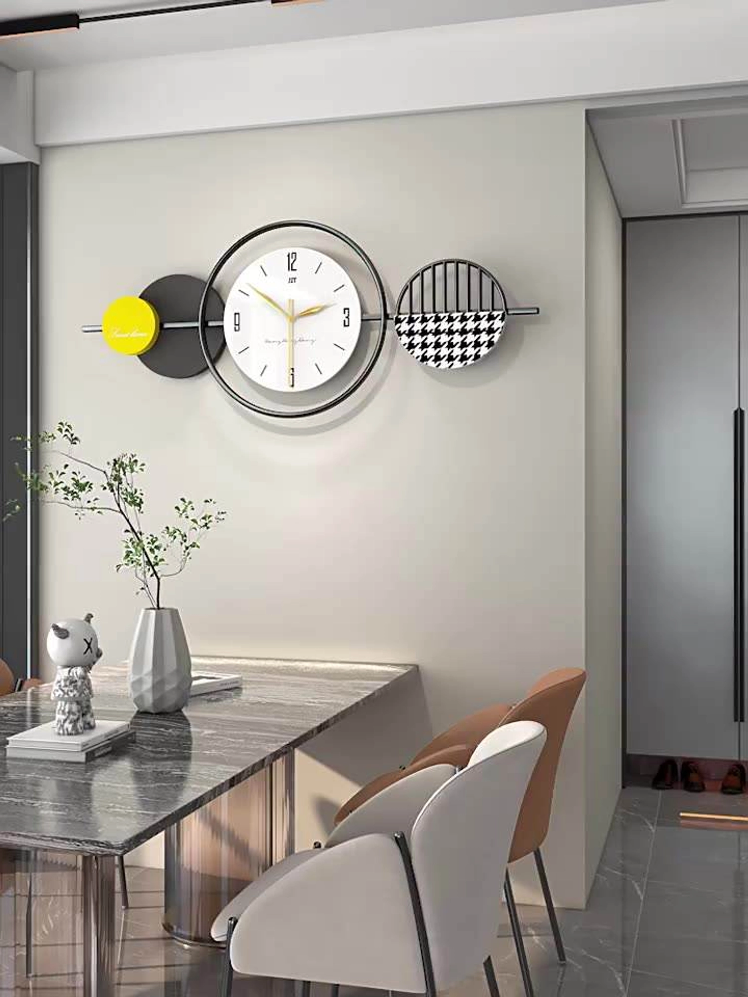 Modern Minimalist Decorative Wall Clock Carousel 6