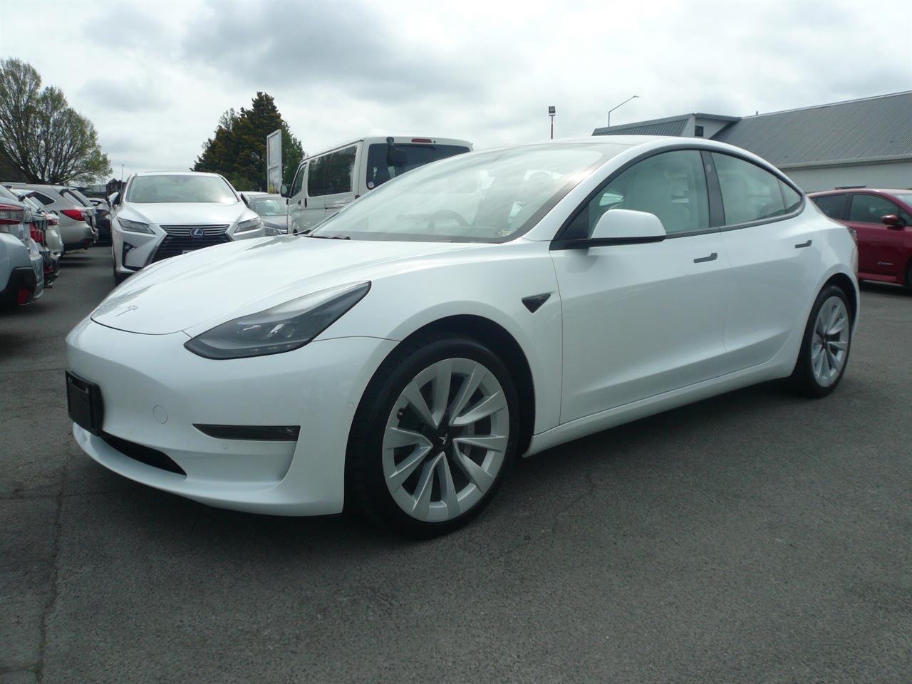 second hand 2021 Tesla Model 3 long range 4wd dual motors leather allos for sale NZ
