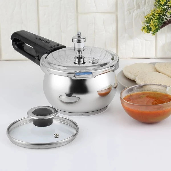 Vinod 18/8 Stainless Steel Splendid Plus Handi Pressure Cooker 5.5L Carousel 4