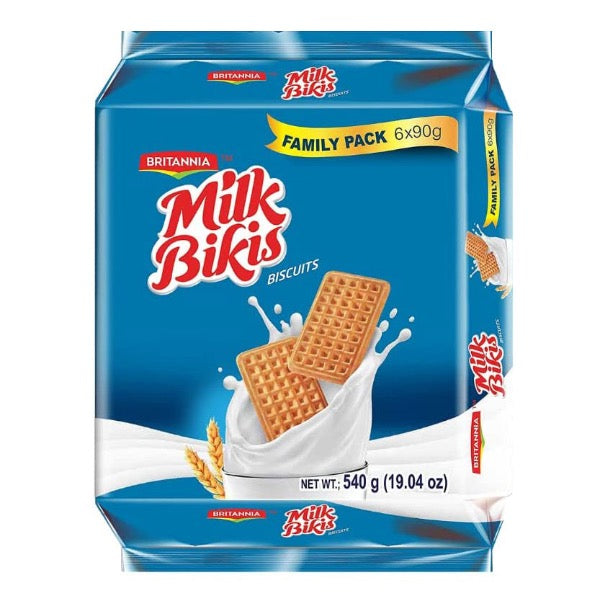 Britannia Milk Bikis Biscuits 6x90g