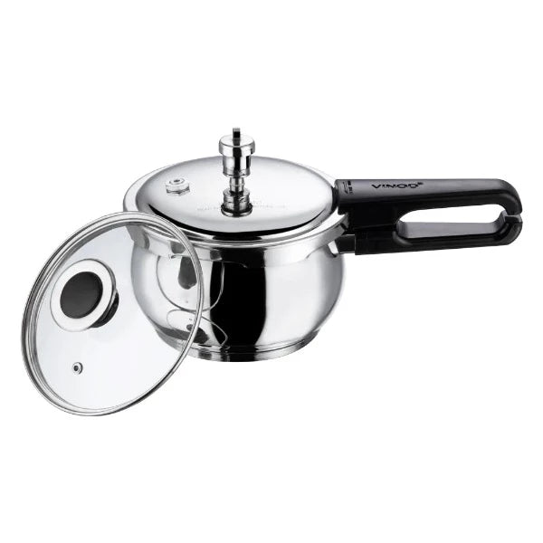 Vinod 18/8 Stainless Steel Splendid Plus Handi Pressure Cooker 5.5L Carousel 2