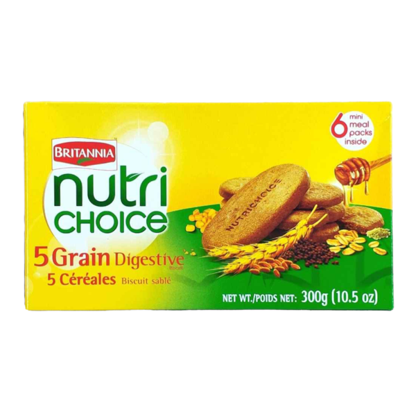 Britannia Nutri Choice 5 Grain Digestive Biscuits 250g