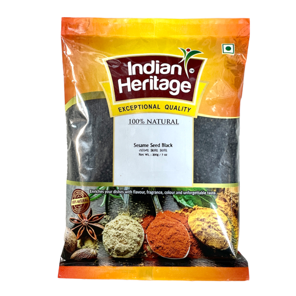 Indian Heritage Sesame Seeds Black 200g