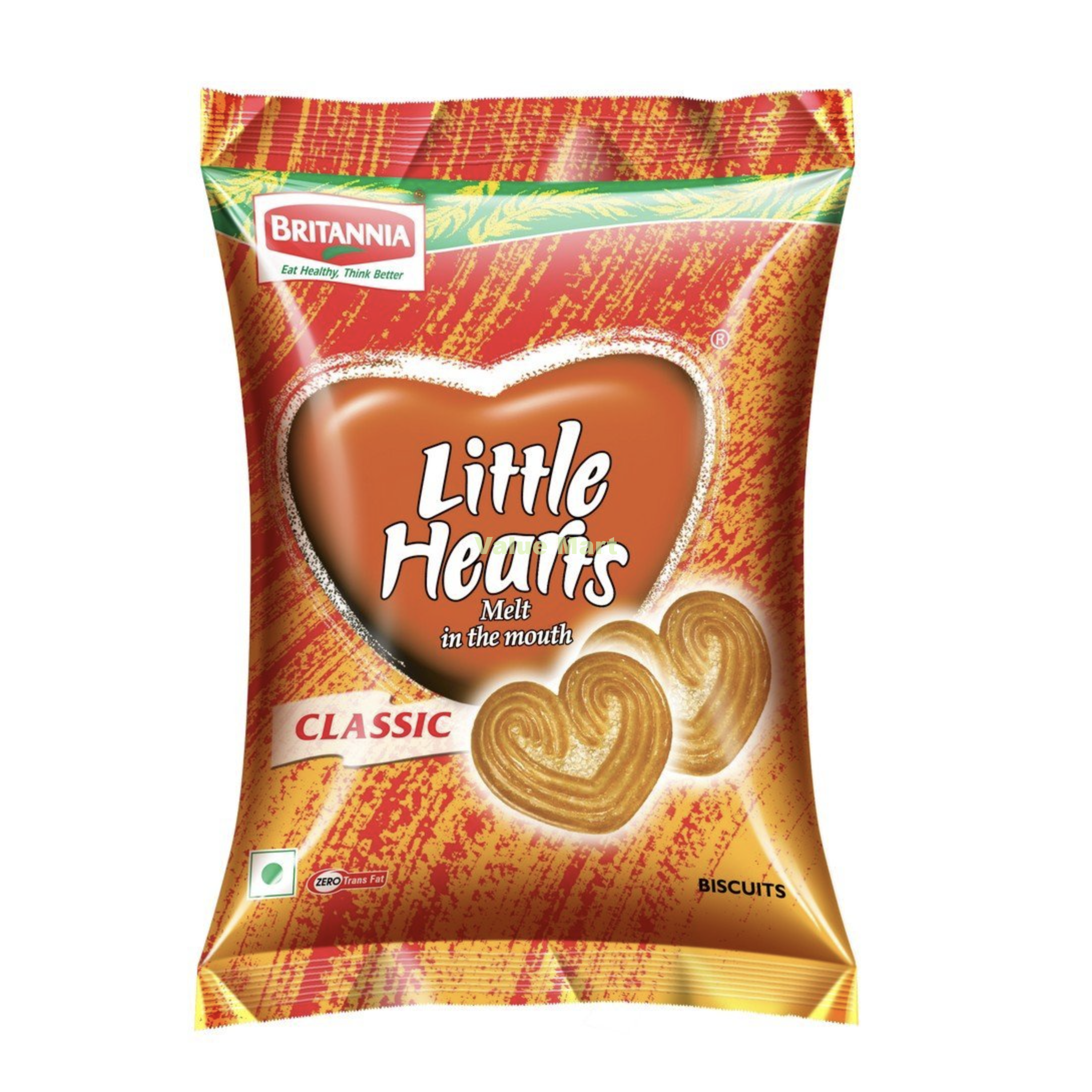 Britannia Little Hearts Biscuits 75g
