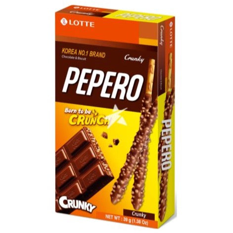 Lotte Pepero Biscuits Crunchy Choco 39g