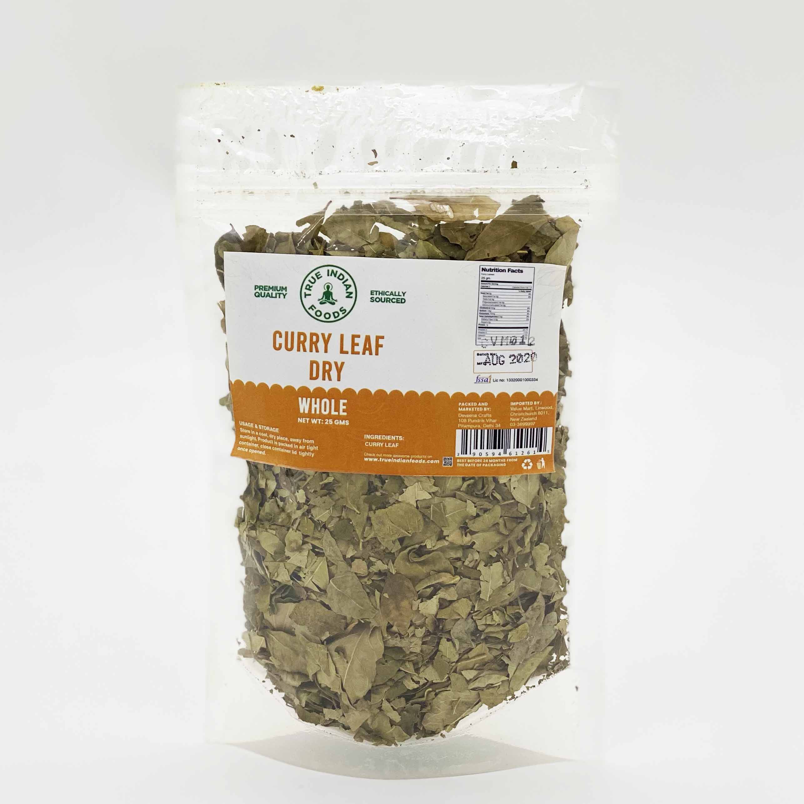 True Indian Foods Dry Curry Leaves 25g