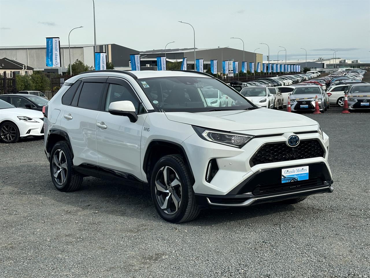 2021 Toyota RAV4 PHV.GZ.4WD.Leather.360°cam.Radar cruise.Lane assist.Park sens.Alarm.