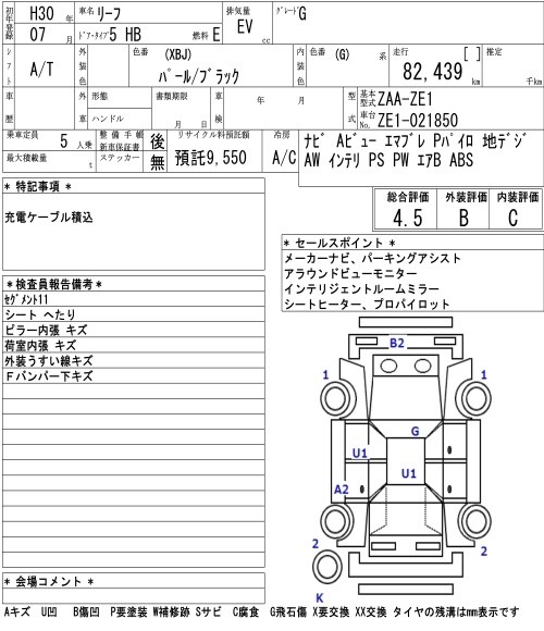 2018 Nissan Leaf Transit 80.81% Soh Pro-Pilot 360 Camera Carousel 8