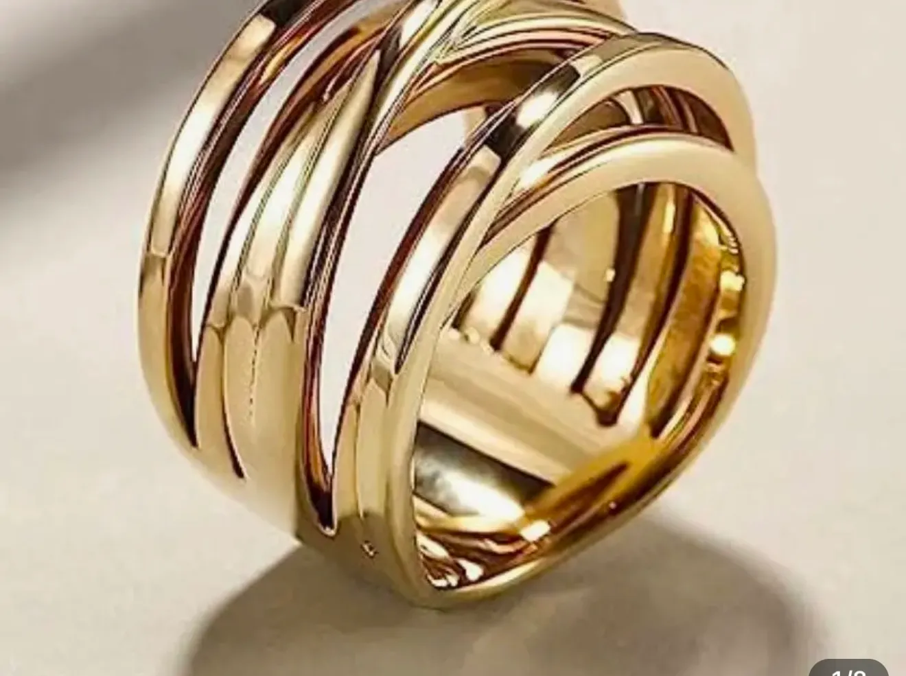 Ladies stainless steel ring size 10