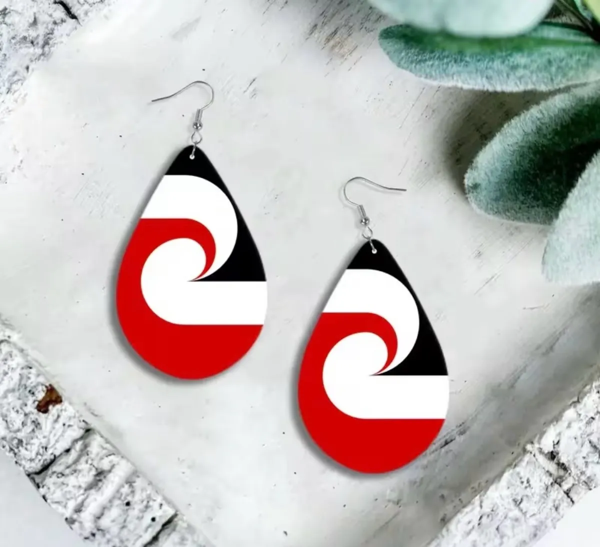 Ladies maori design ear rings