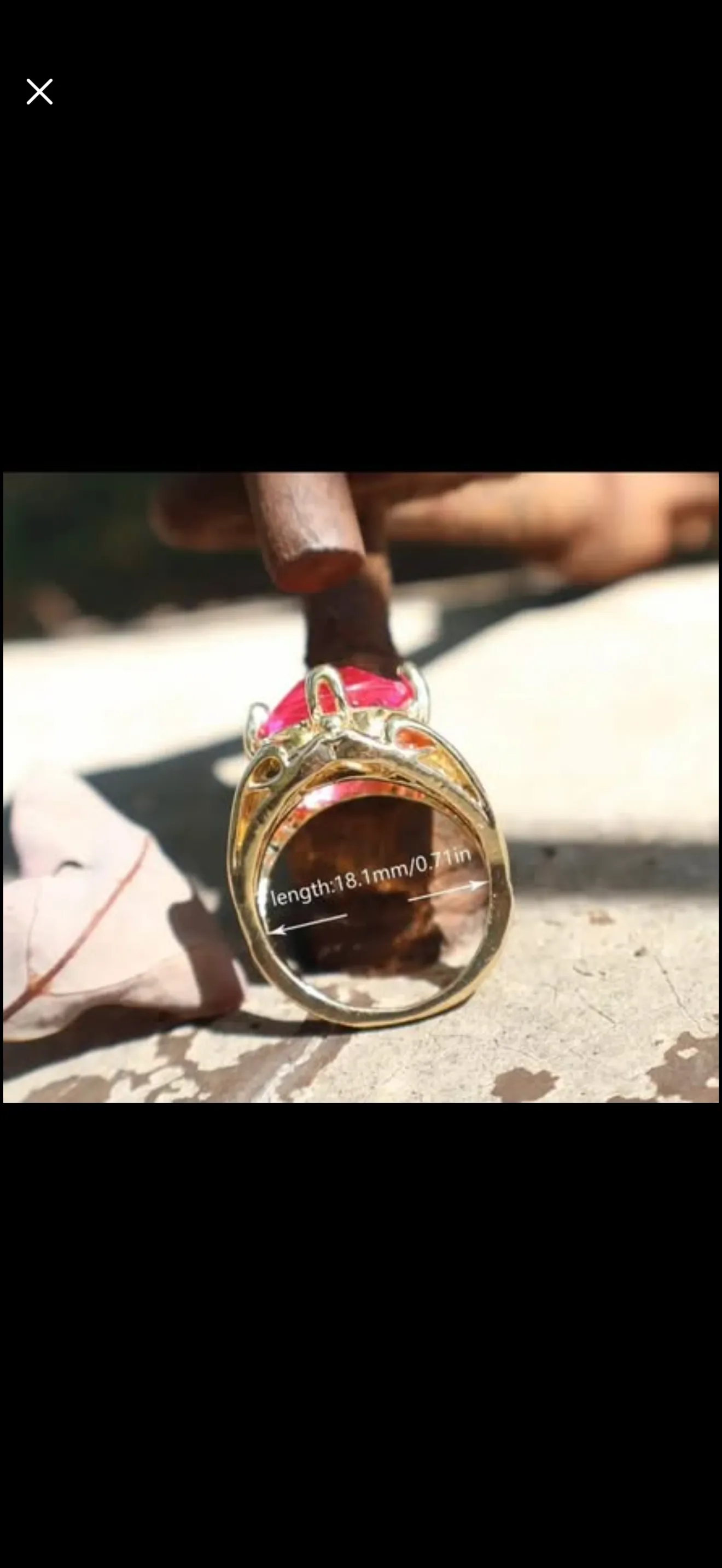 Ladies boho design ring size 10 Carousel 4