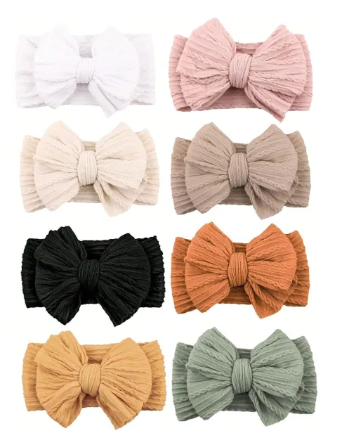 Handmade Baby Headband Children's Soft Stretchy Nylon Hair Bands