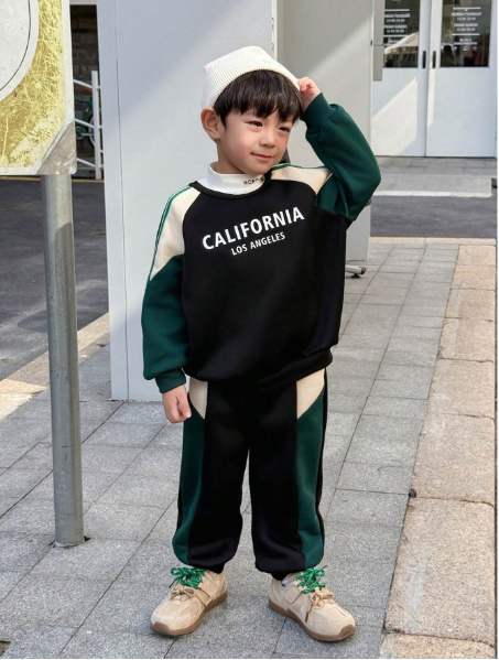 2 Pieces Young Boys Leisure College Comfortable Fashion Simple Practical Japan And South Korea Carousel 4