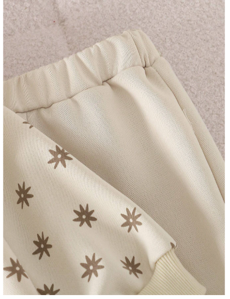 Baby Girls Apricot Color Long Sleeve Pants 2pcs Casual Outfit Set Carousel 6