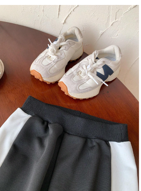 2pcs Young Boys Casual Sports College Street Chic Cute Cool Letter Print Colorblock Sweatshirt + Pants Set Carousel 4