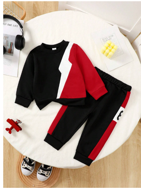 Baby Boy's Fashionable And Cool Two-Piece Set Carousel 2