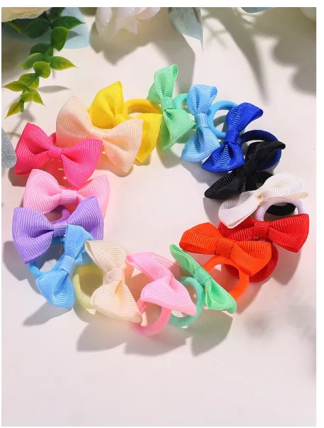 5/30/60pcs Girls' Elastic Hair Ties Carousel 3