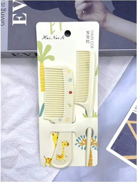 2pcs Portable Mini Comb, Cartoon Macaron Color Pattern Small Comb Carousel 8