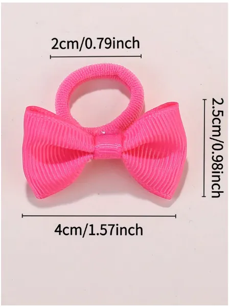 5/30/60pcs Girls' Elastic Hair Ties Carousel 6