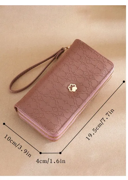 Fashionable Clutch Handbag Mobile Phone Bag Double Layer ZipperFashionable Clutch Handbag Mobile Phone Bag Double Layer Zipper Carousel 3