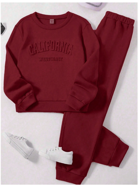 Young Girl 2pcs/Set Cute Casual Preppy Style Set