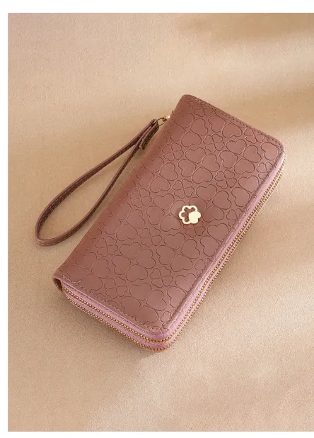 Fashionable Clutch Handbag Mobile Phone Bag Double Layer ZipperFashionable Clutch Handbag Mobile Phone Bag Double Layer Zipper Carousel 1