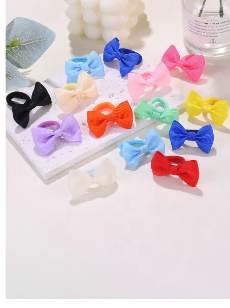 5/30/60pcs Girls' Elastic Hair Ties Carousel 2