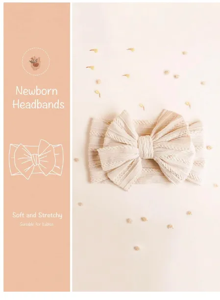 Handmade Baby Headband Children's Soft Stretchy Nylon Hair Bands Carousel 1