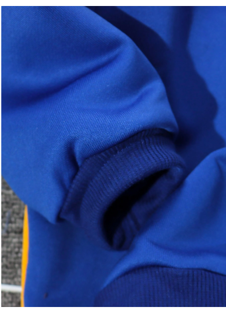 2pcs Young Boy Casual Set, Crew Neck Contrast Color Long Sleeve Top And Drawstring Waist Pants Carousel 4