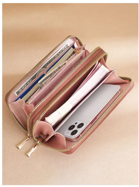  Women's Medium Fashion Wallet Clutch Bag Double Zipper Carousel 2