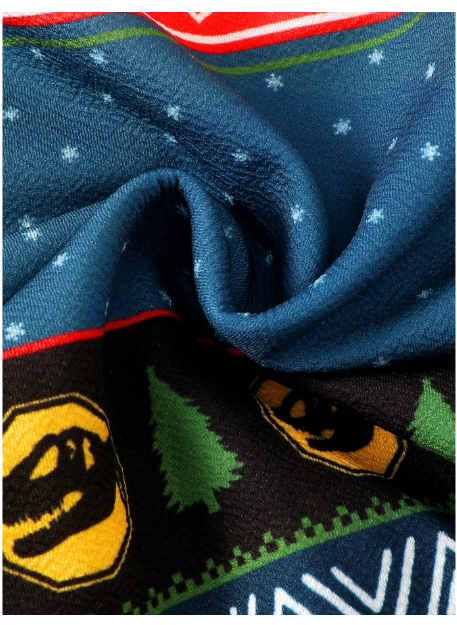  Young Boy Dinosaur Print Sweatshirt & Sweatpants Carousel 7