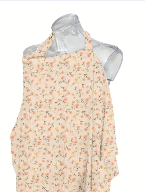 1 Pc Nursing Cover For Breastfeeding, Outdoor Nursing Scarf Carousel 8