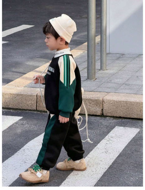 2 Pieces Young Boys Leisure College Comfortable Fashion Simple Practical Japan And South Korea