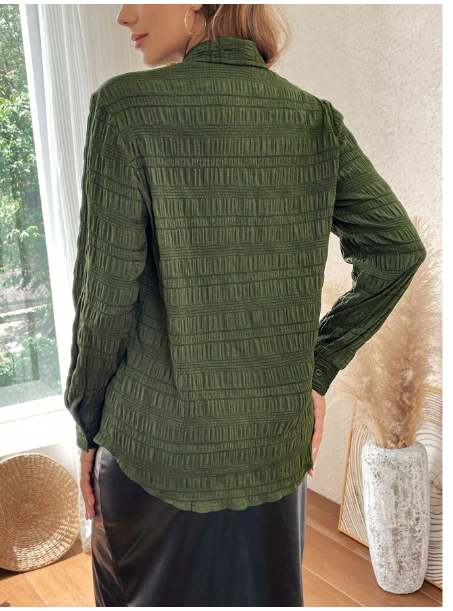 LUNE Solid Button Front Shirt Carousel 2