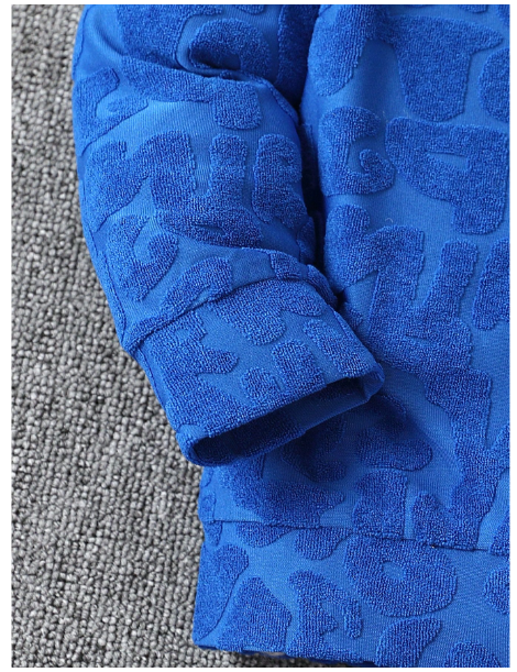 Young Boy Textured Sweatshirt & Sweatpants & Hat Carousel 4